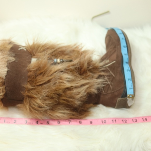 Pajar Camel Suede Leather Fur boots Sz 7 - Picture 6 of 8